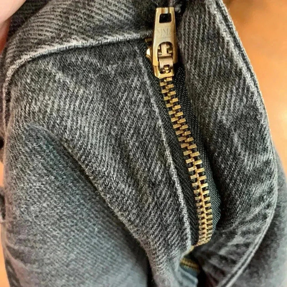 Vintage Lee reworked hand embroidered black denim jean cut off high waist shorts - Picture 7 of 13